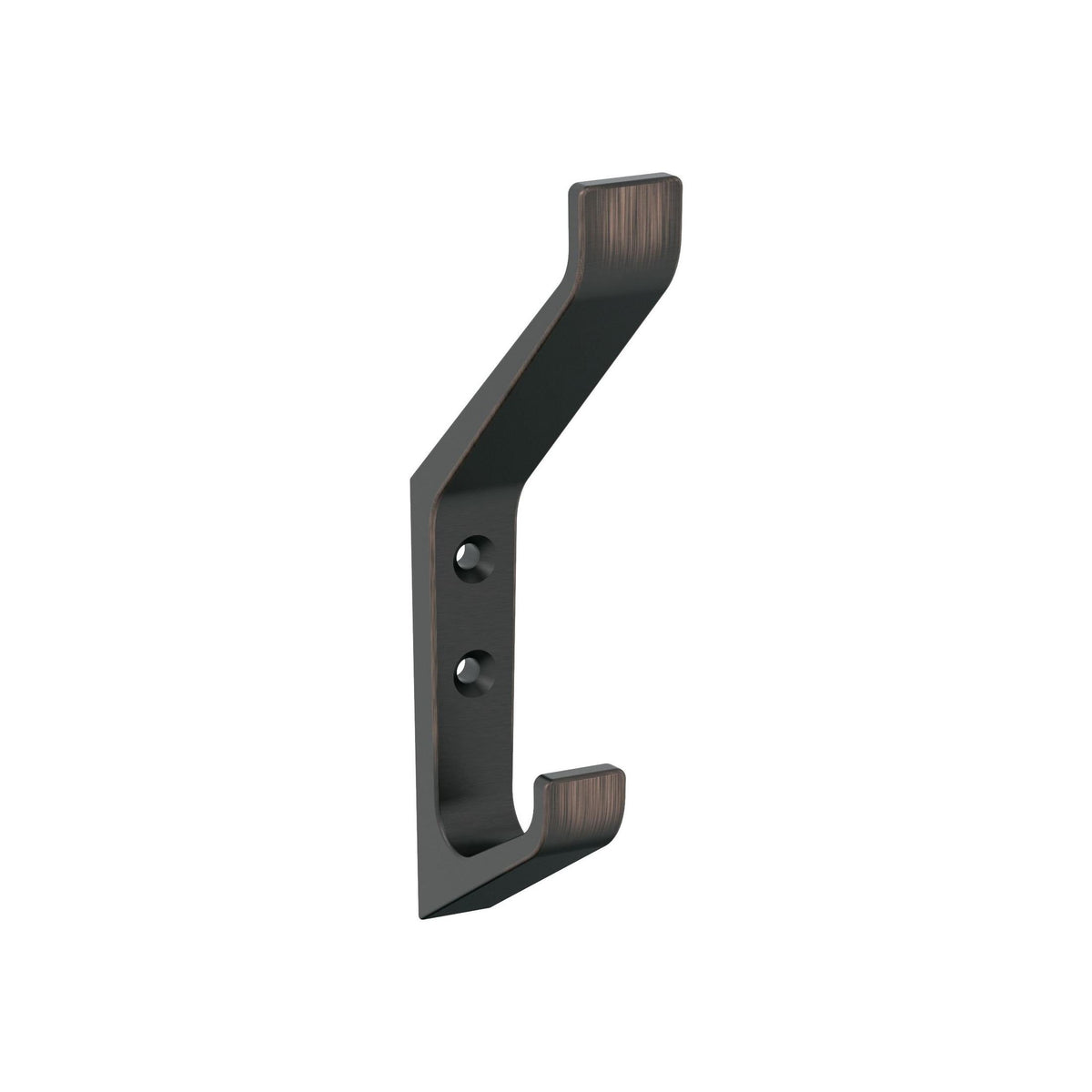 Emerge Double Prong OilRubbed Bronze Decorative Wall Hook
