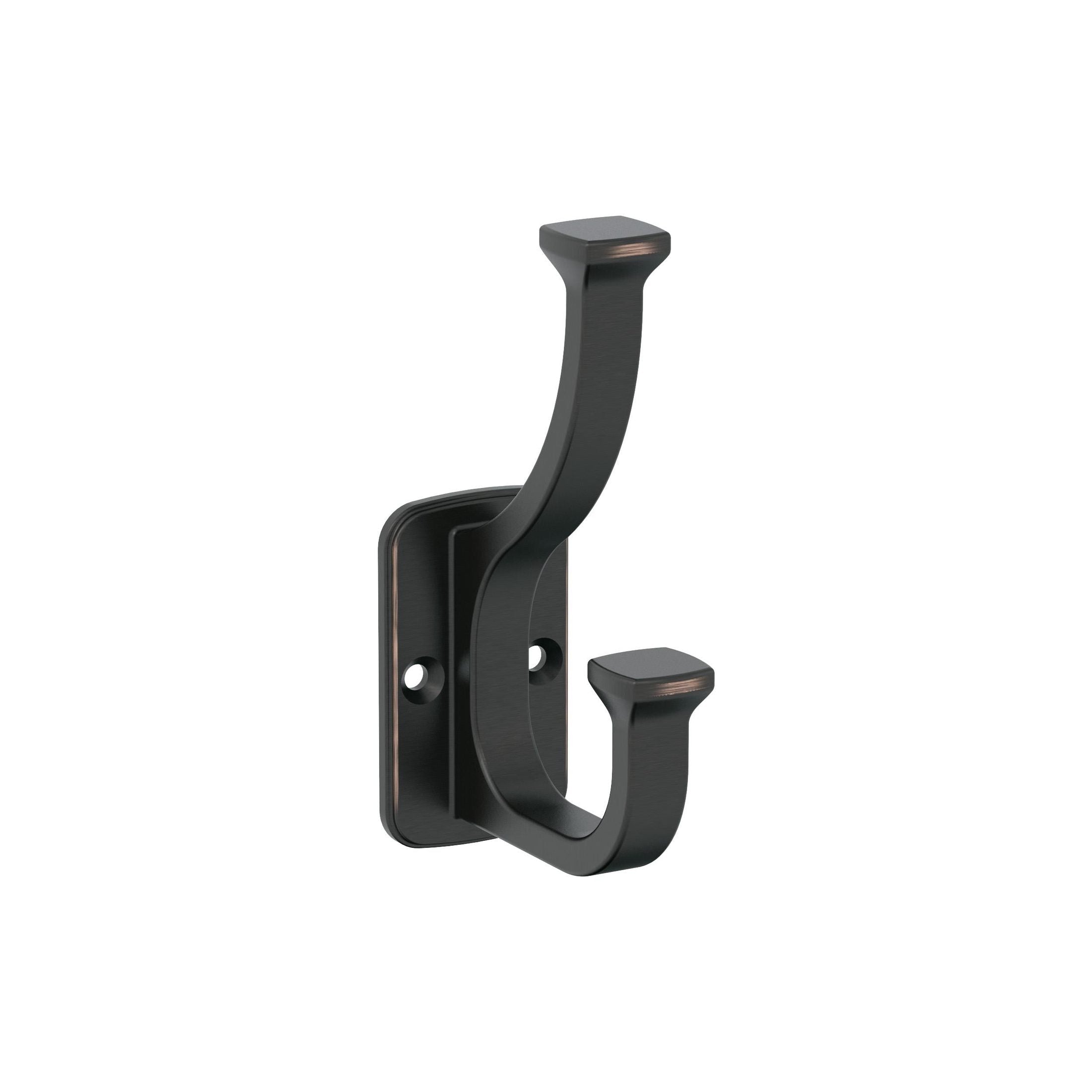 Alder Double Prong OilRubbed Bronze Decorative Wall Hook