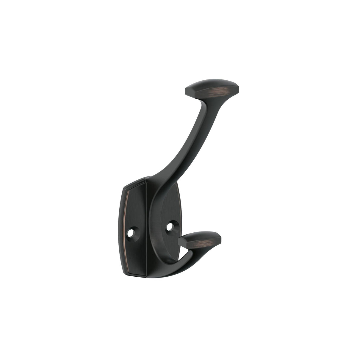 Vicinity Double Prong OilRubbed Bronze Decorative Wall Hook