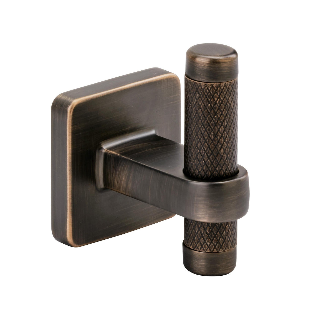Bronx Contemporary Single Prong OilRubbed Bronze Wall Hook