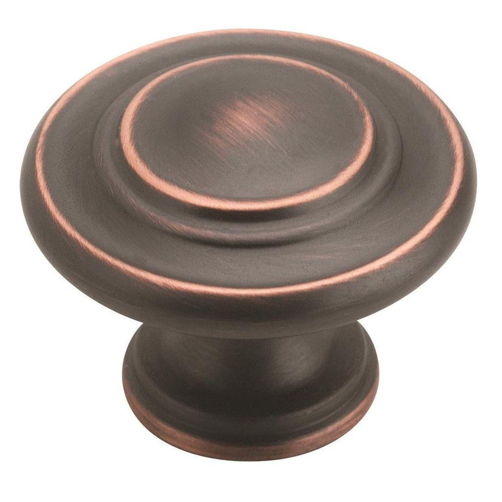 Inspirations 15/16 inch (33mm) Diameter OilRubbed Bronze Cabinet Knob