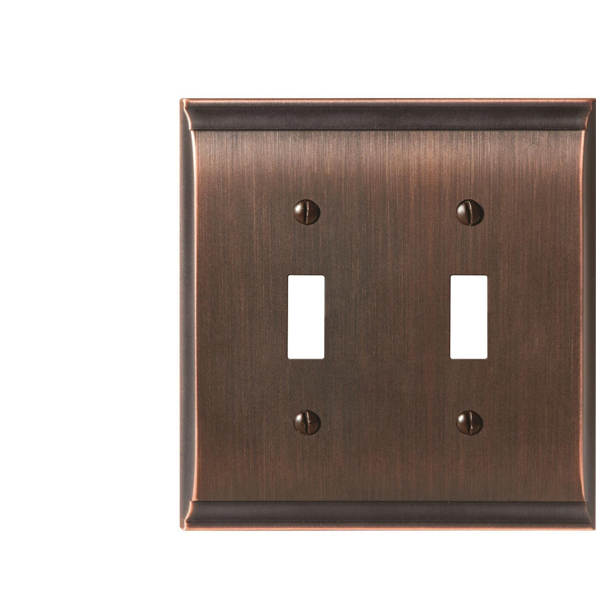 Candler 2 Toggle OilRubbed Bronze Wall Plate