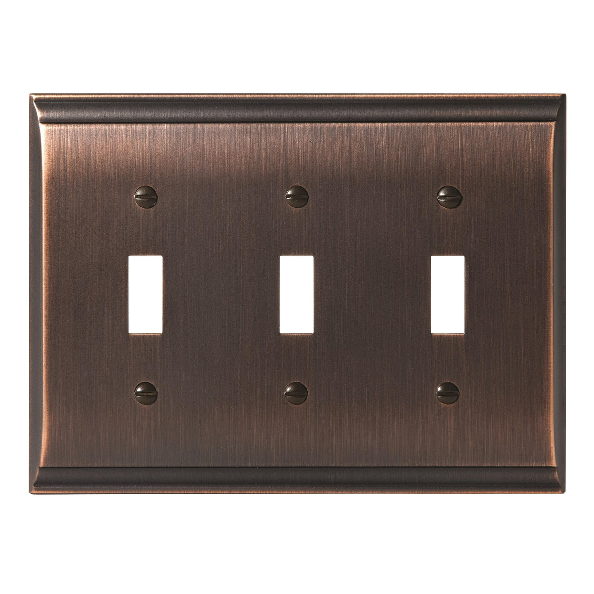 Candler 3 Toggle OilRubbed Bronze Wall Plate