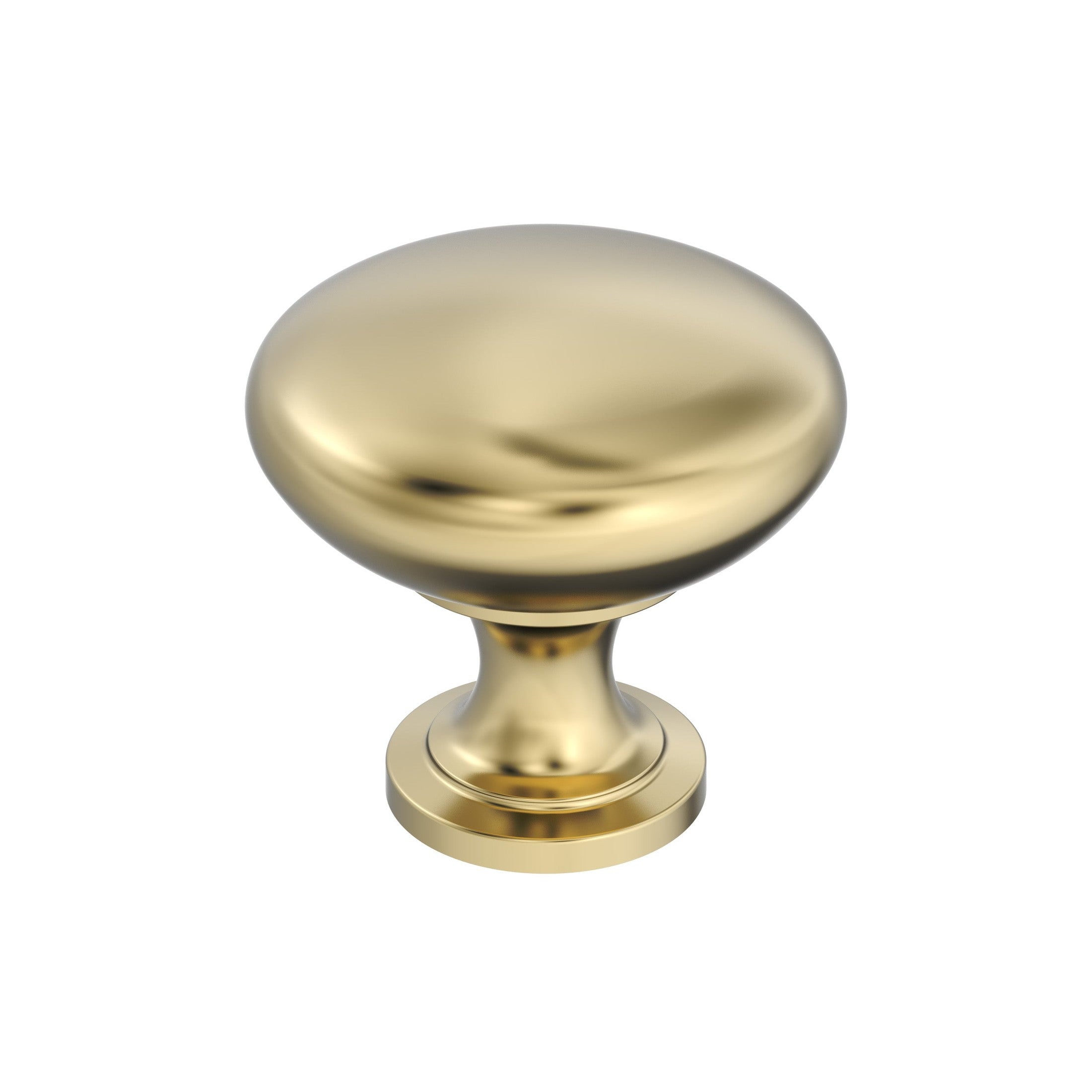 Edona 11/4 inch (32mm) Diameter Polished Brass Cabinet Knob