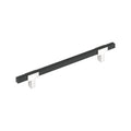 Urbanite 12 inch (305mm) CentertoCenter Polished Chrome/Brushed Matte Black Appliance Pull