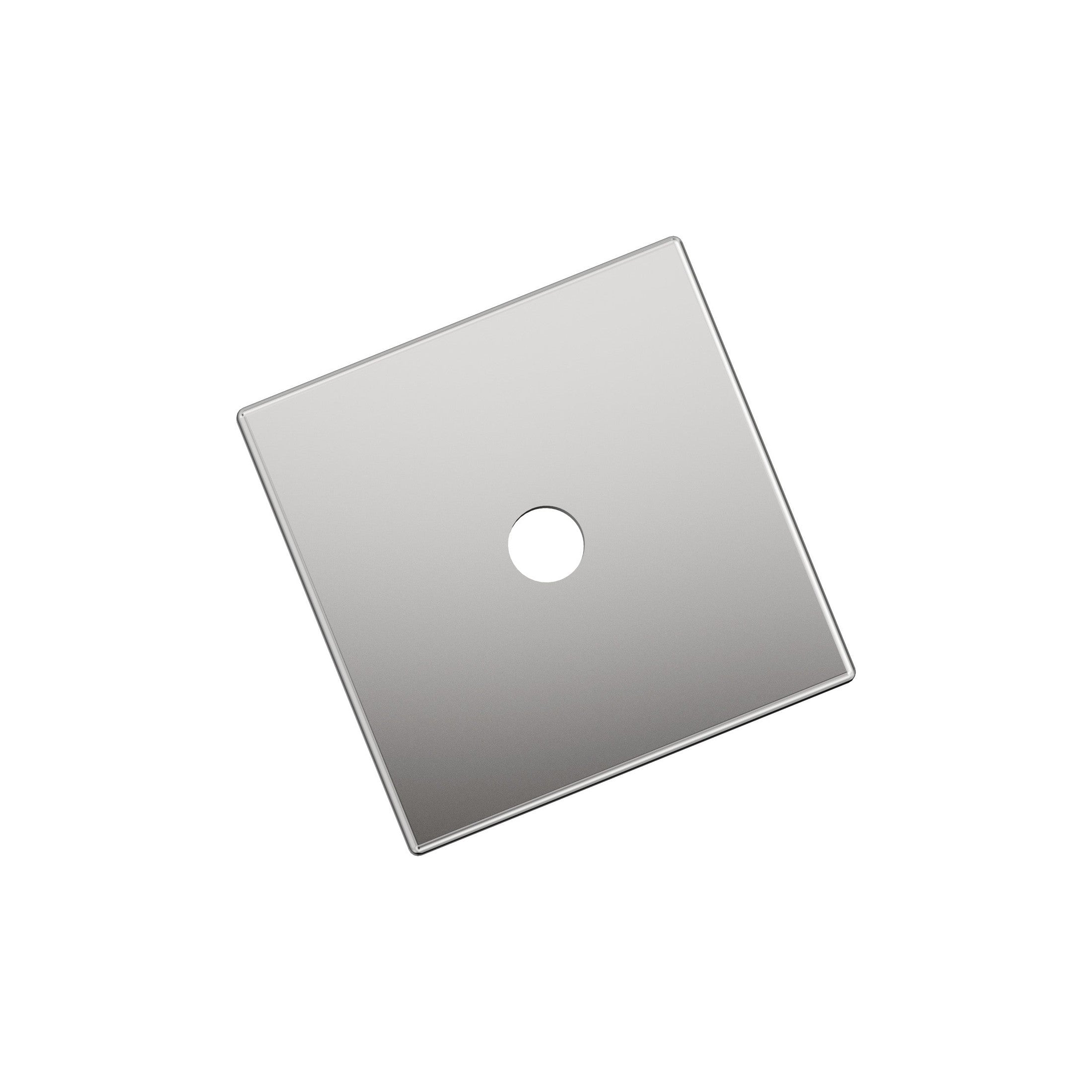 Ladera 13/16 inch (30mm) Length Square Polished Chrome Cabinet Knob Backplate