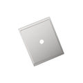 Maymont 15/8 inch (41mm) Length Square Polished Chrome Cabinet Knob Backplate
