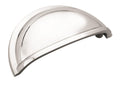 Cup Pulls 3 inch (76mm) CentertoCenter Polished Chrome Cabinet Cup Pull