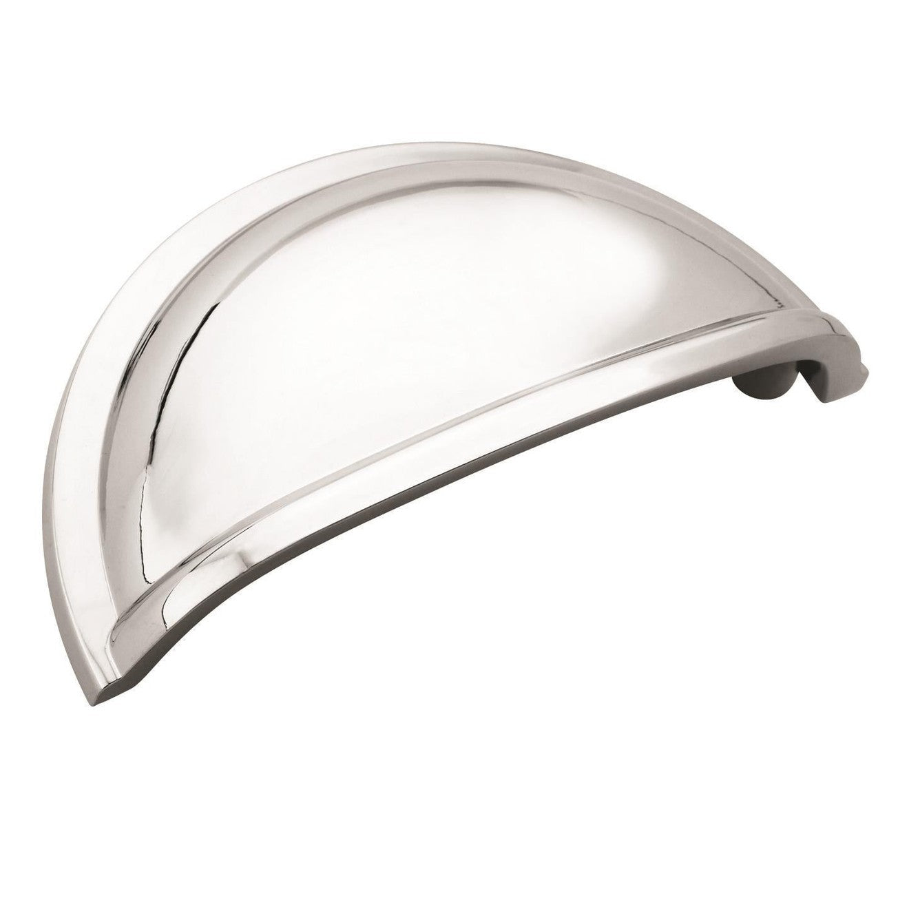 Cup Pulls 3 inch (76mm) CentertoCenter Polished Chrome Cabinet Cup Pull