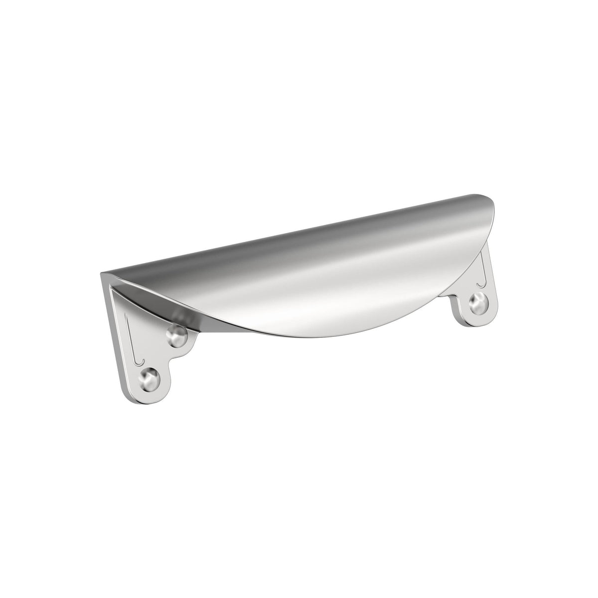 Inspirations 3 inch (76mm) CentertoCenter Polished Chrome Cabinet Cup Pull