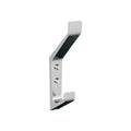 Emerge Double Prong Polished Chrome Decorative Wall Hook