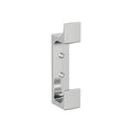 Bray Double Prong Polished Chrome Decorative Wall Hook