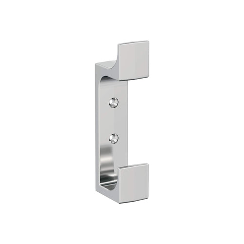 Bray Double Prong Polished Chrome Decorative Wall Hook