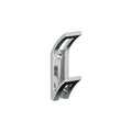 Avid Double Prong Polished Chrome Decorative Wall Hook