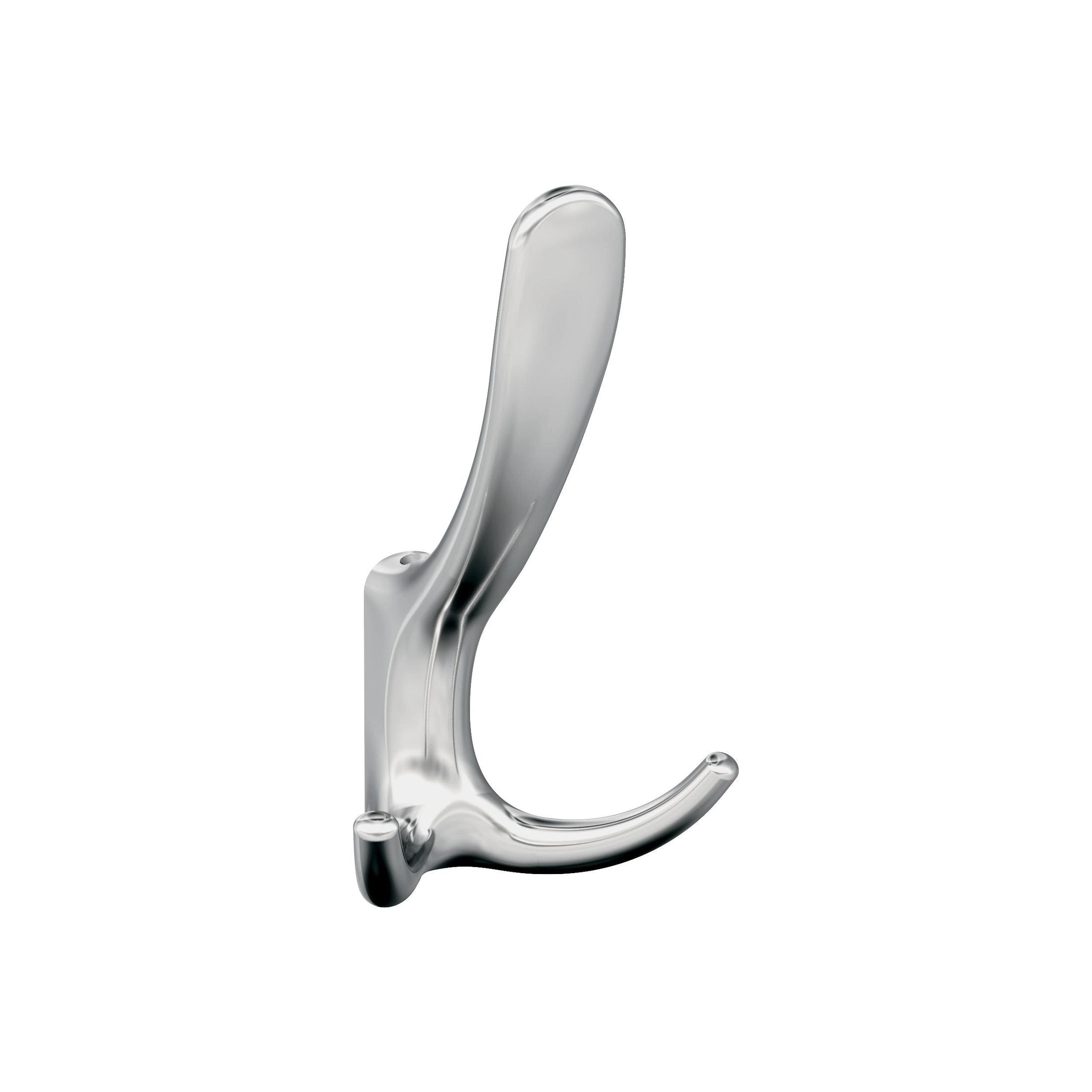 Finesse Triple Prong Polished Chrome Decorative Wall Hook