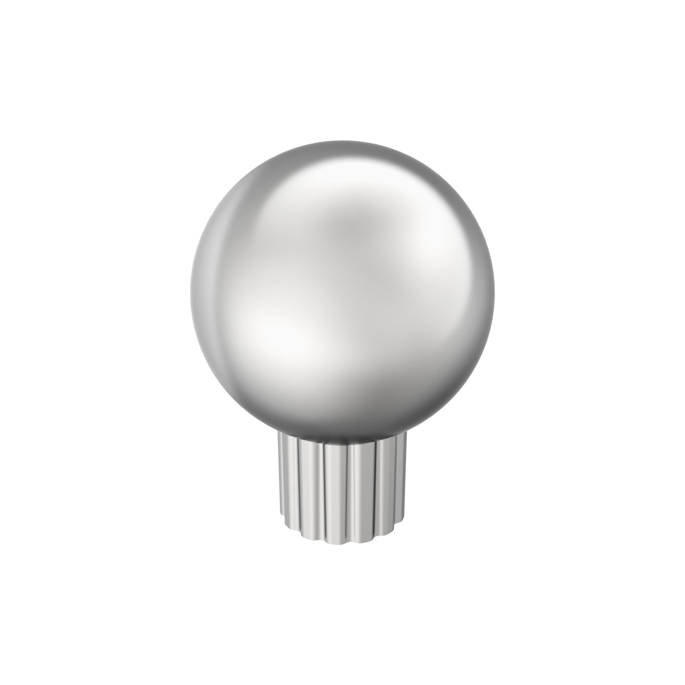 Cowrie 11/8 inch (29mm) Diameter Polished Chrome Cabinet Knob