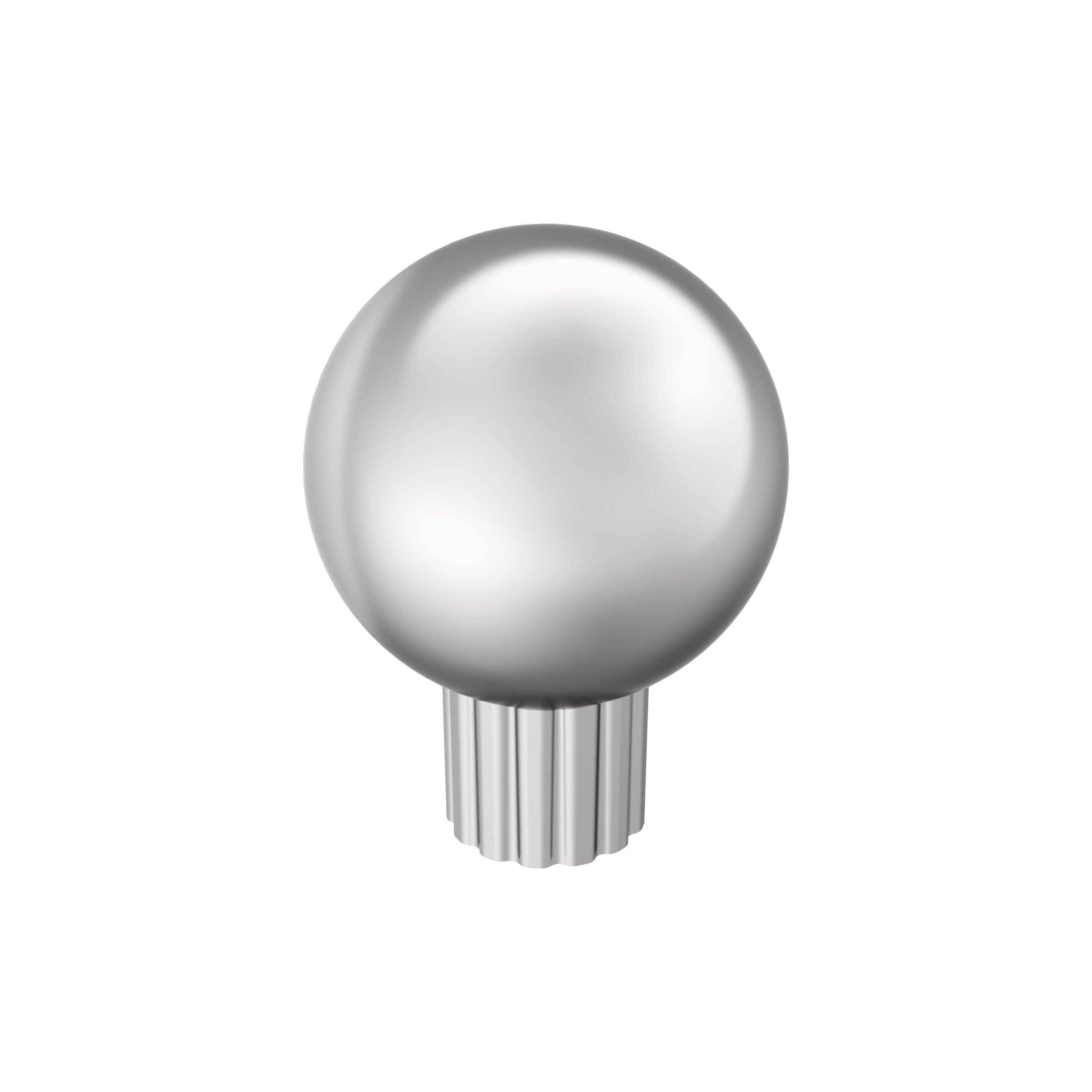 Cowrie 11/8 inch (29mm) Diameter Polished Chrome Cabinet Knob