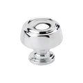 Kane 13/16 inch (30mm) Diameter Polished Chrome Cabinet Knob