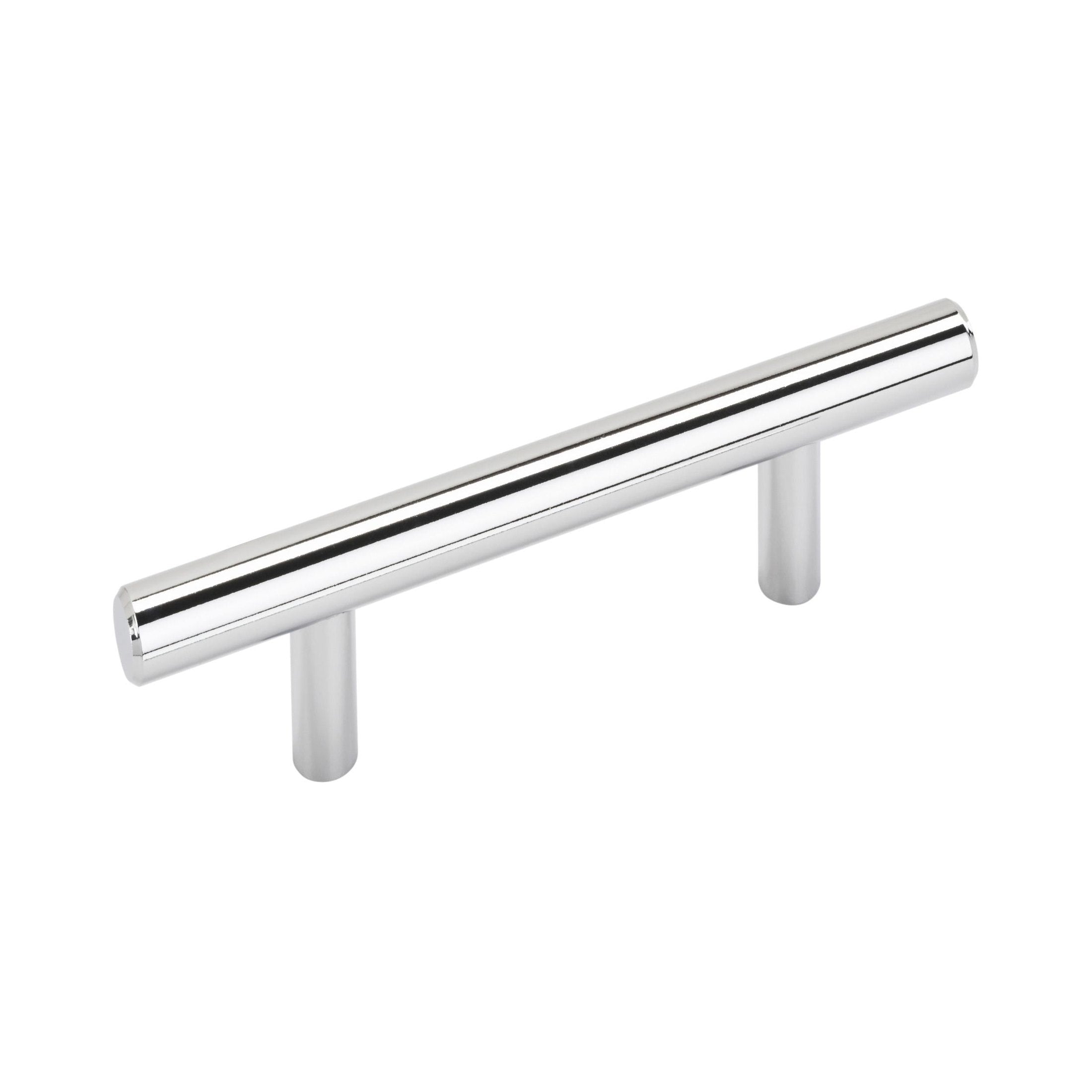 Bar Pulls 3 inch (76mm) CentertoCenter Polished Chrome Cabinet Pull