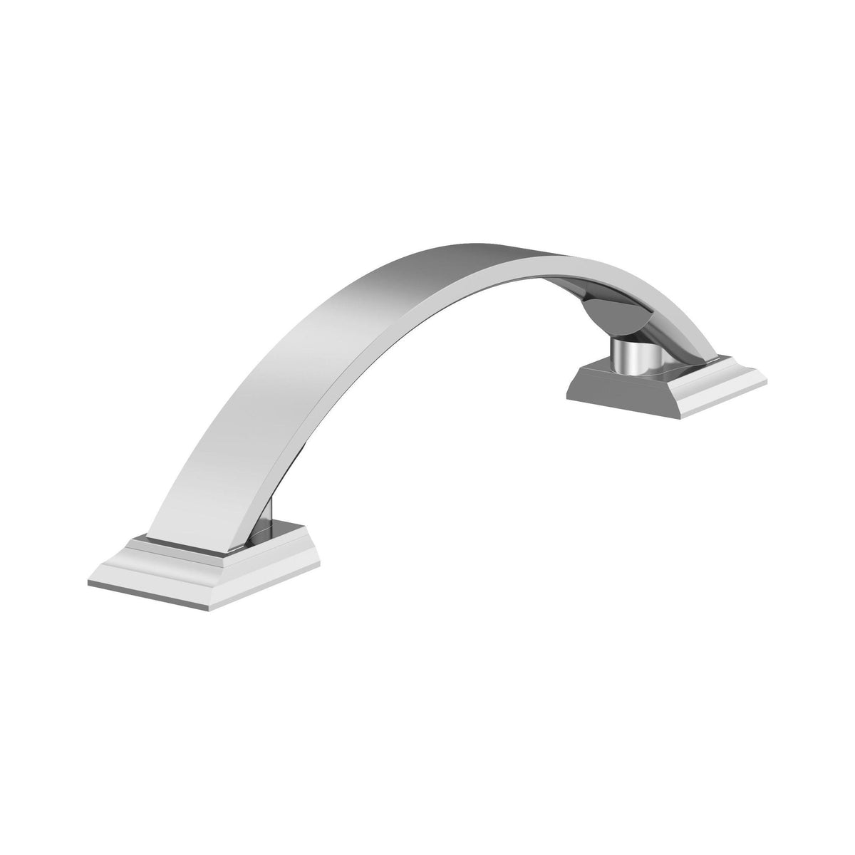 Candler 33/4 inch (96mm) CentertoCenter Polished Chrome Cabinet Pull