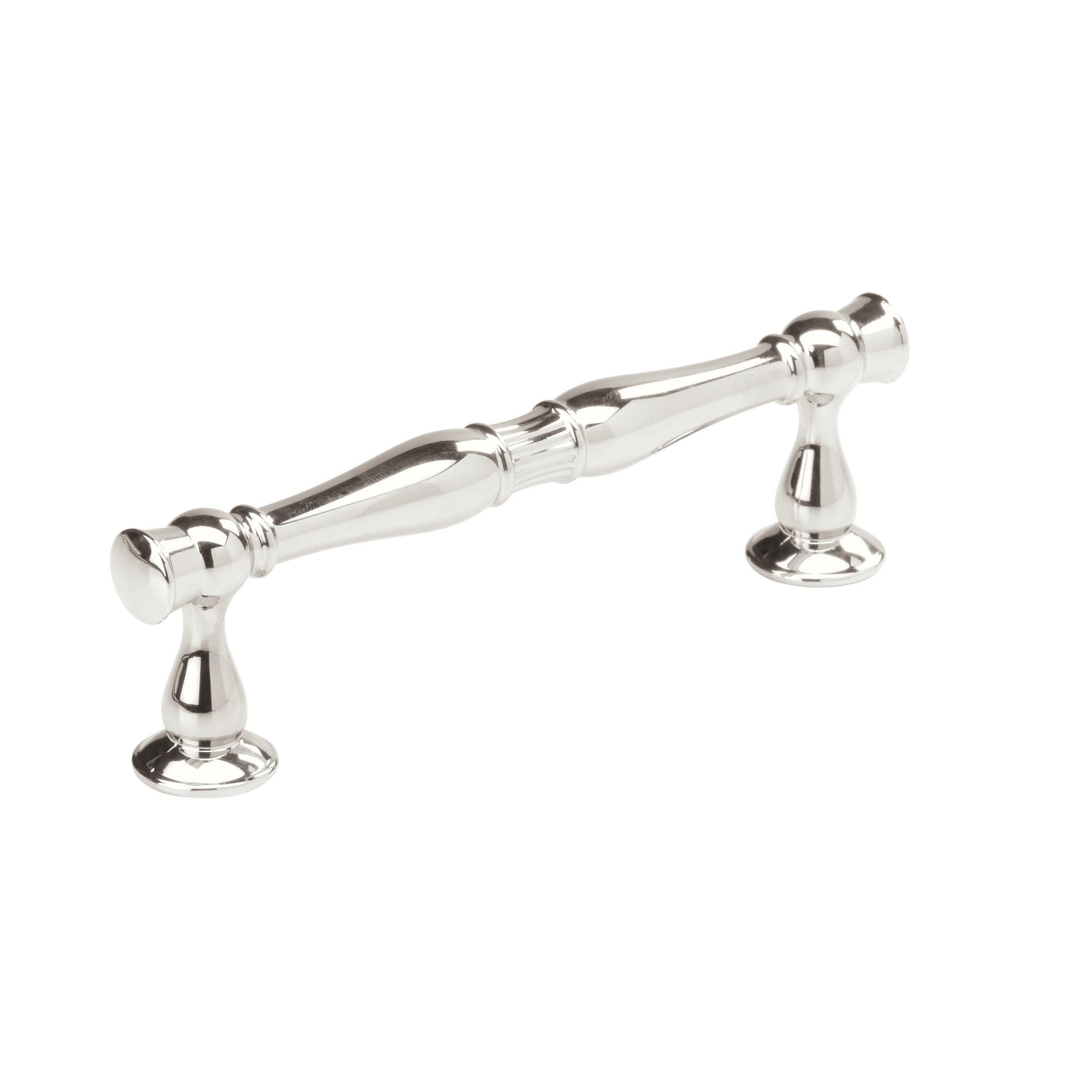 Crawford 33/4 inch (96mm) CentertoCenter Polished Chrome Cabinet Pull