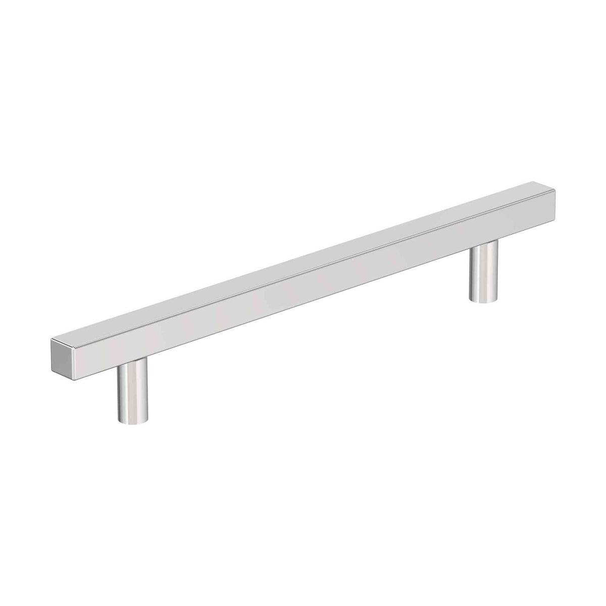 Bar Pulls Square 65/16 inch (160mm) CentertoCenter Polished Chrome Cabinet Pull