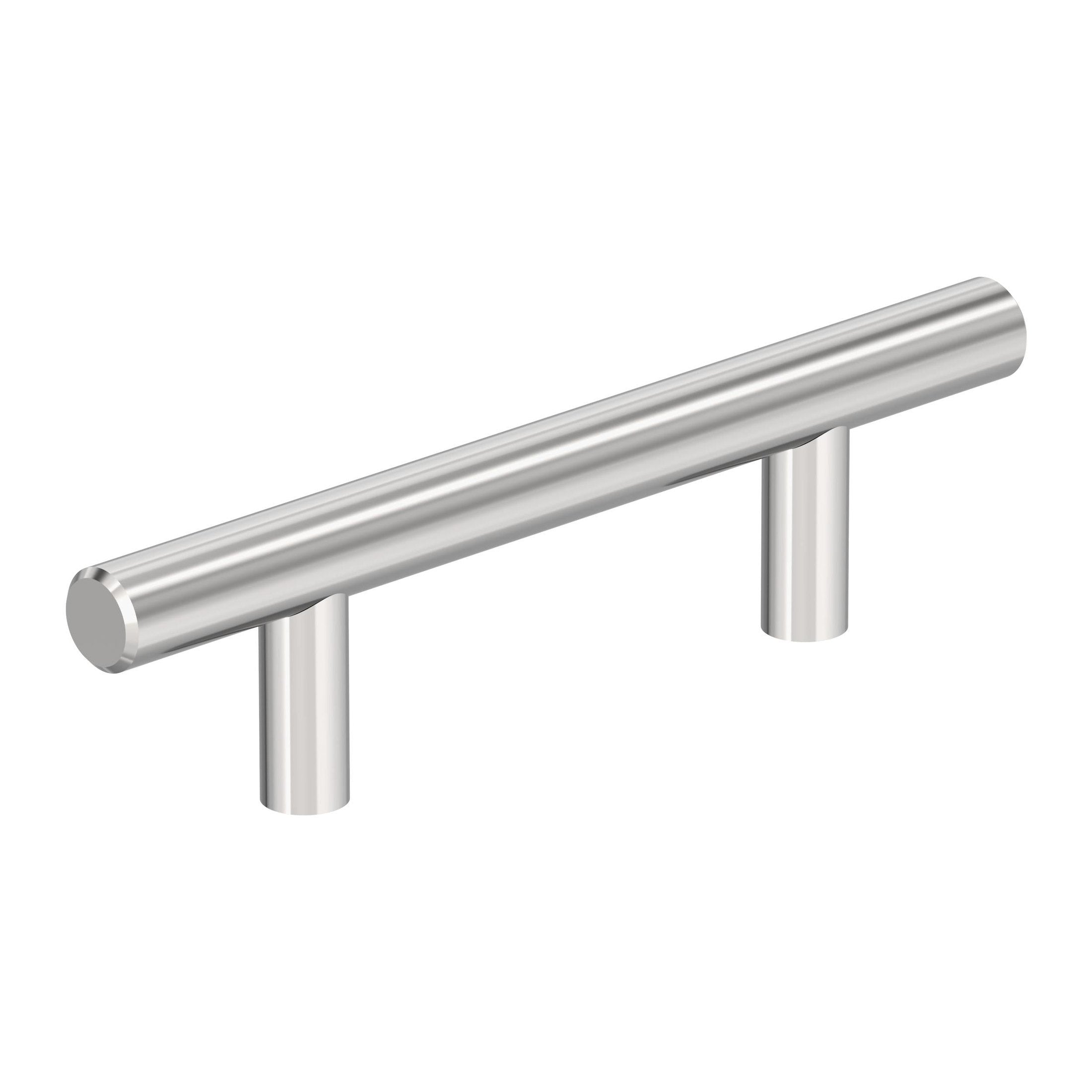 Bar Pulls Hollow 3 inch (76mm) CentertoCenter Polished Chrome Cabinet Pull