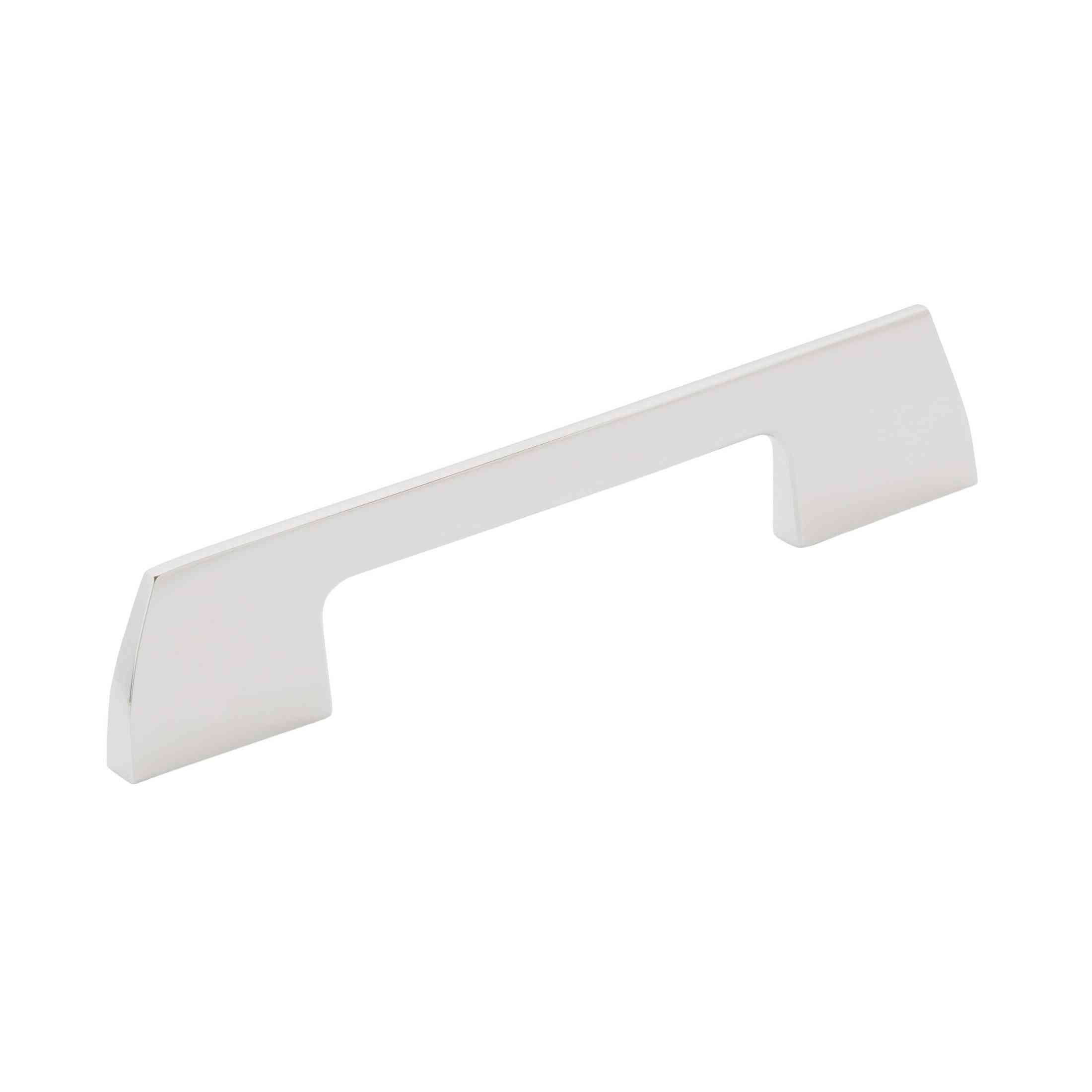 Angle 33/4 inch (96mm) CentertoCenter Polished Chrome Cabinet Pull