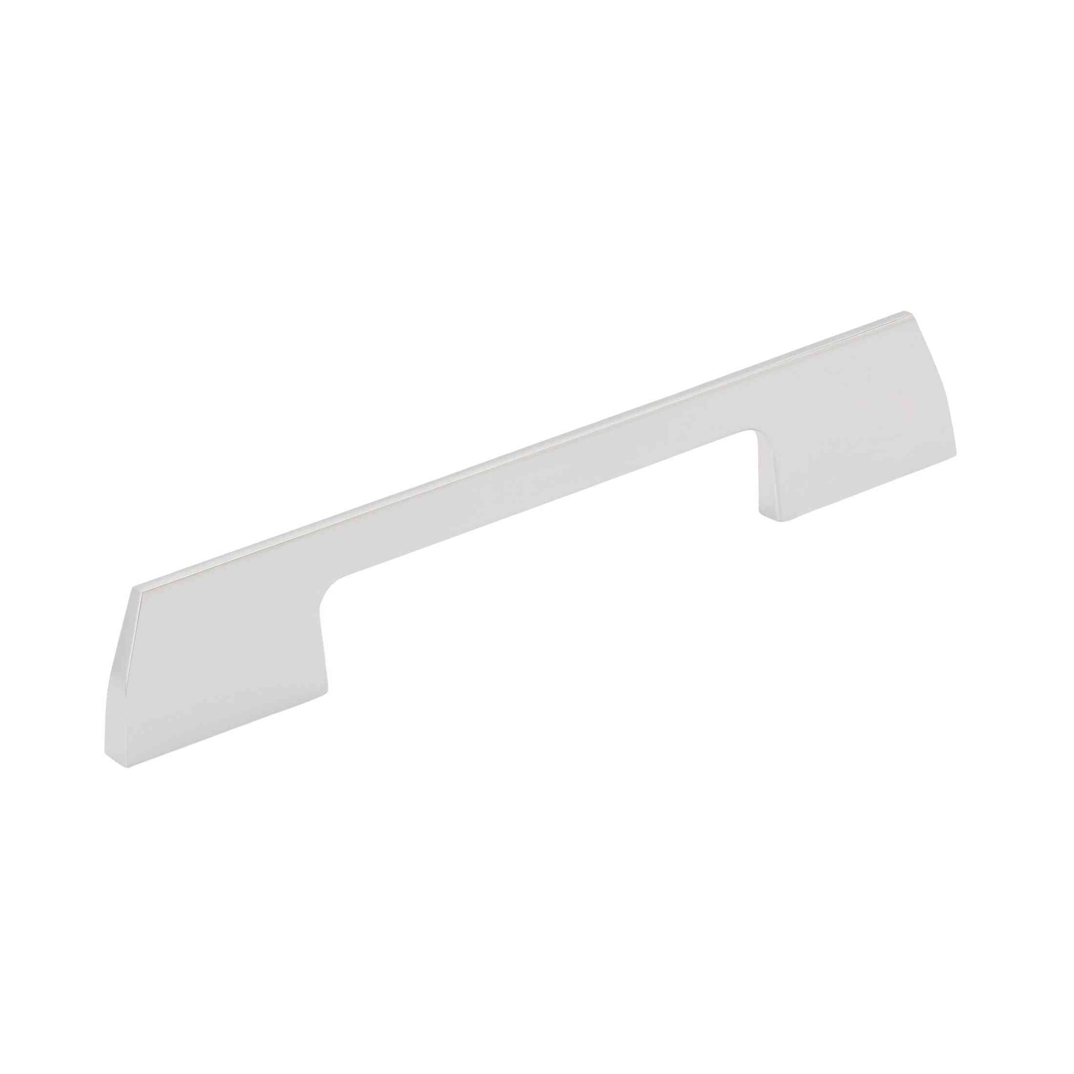 Angle 51/16 inch (128mm) CentertoCenter Polished Chrome Cabinet Pull