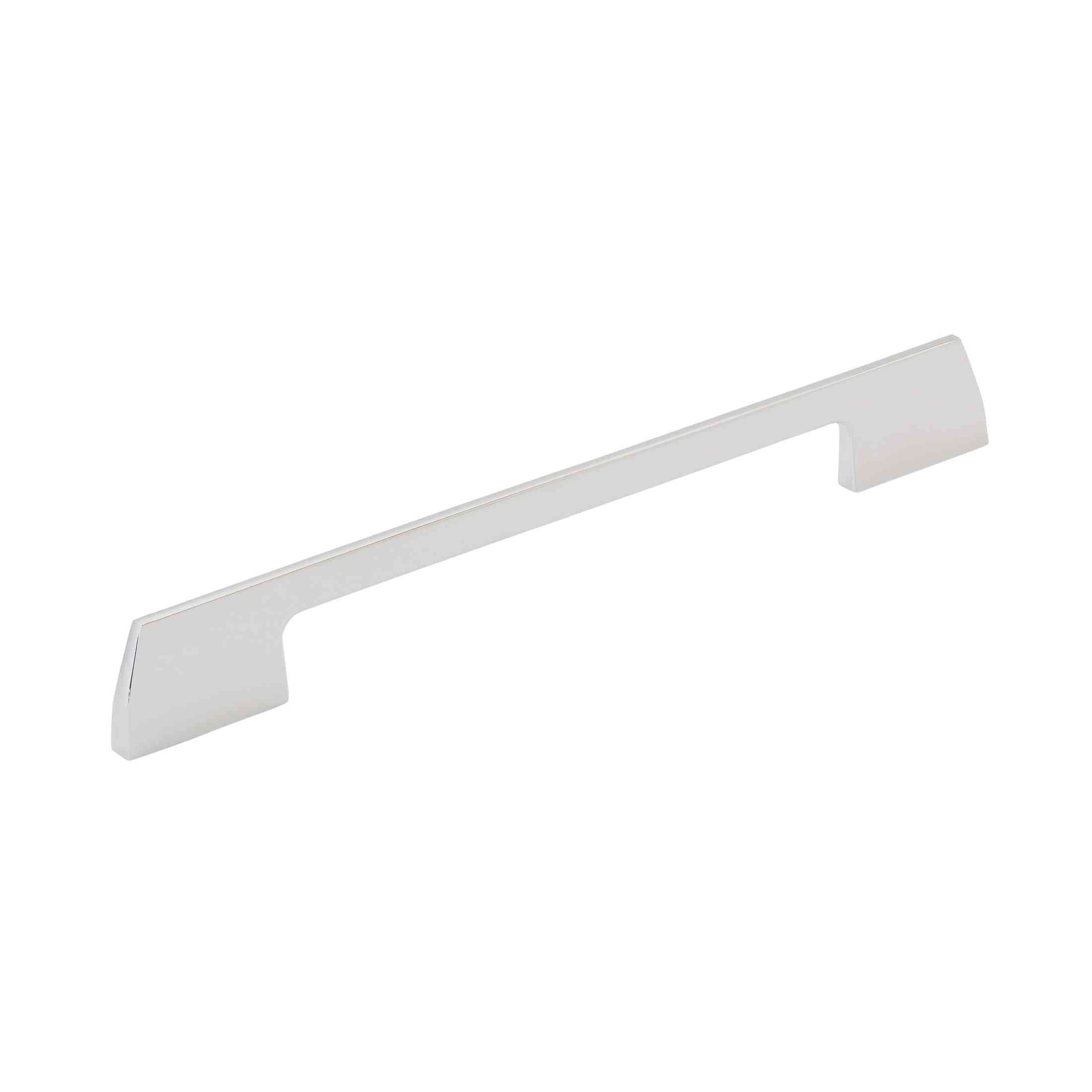 Angle 79/16 inch (192mm) CentertoCenter Polished Chrome Cabinet Pull