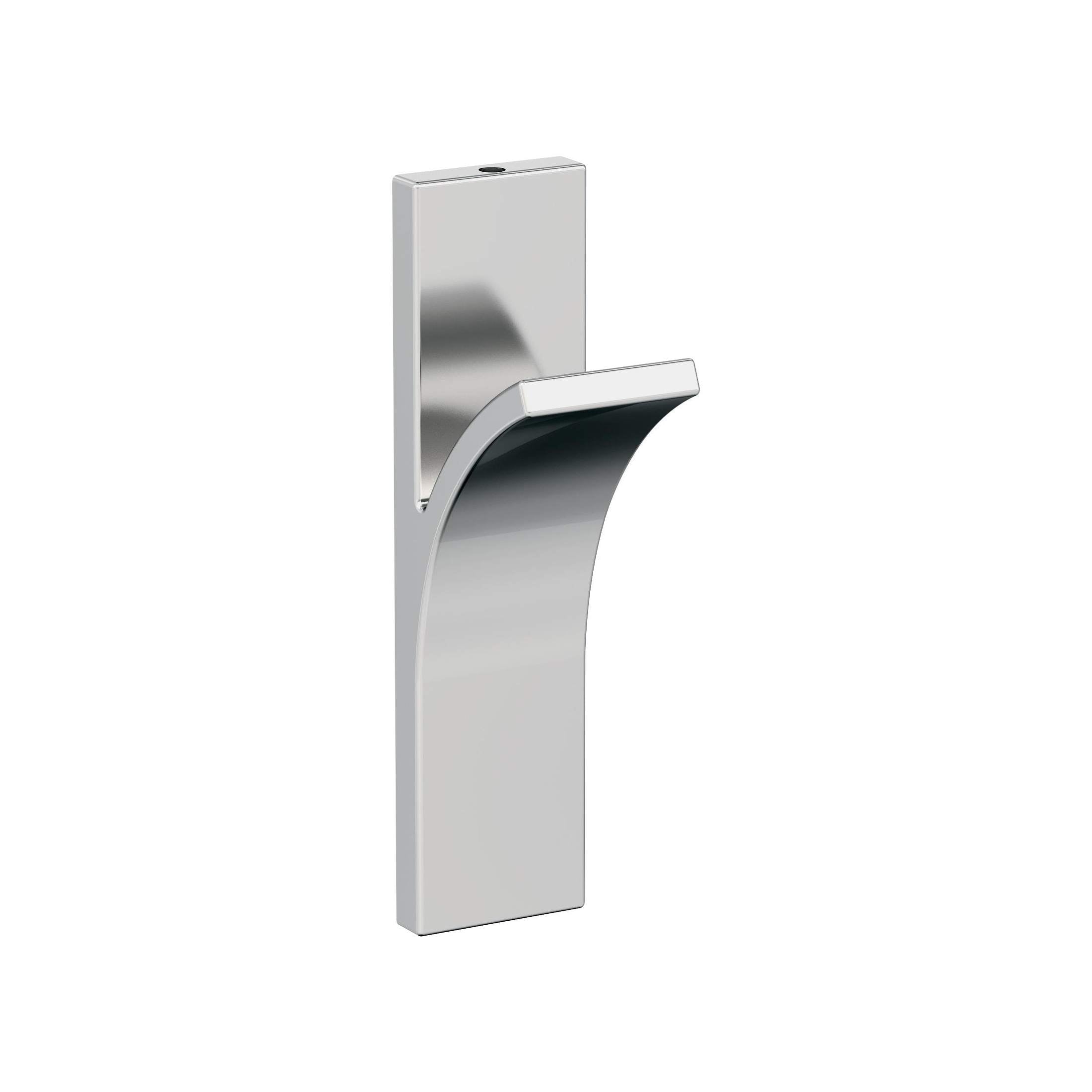 Apex Single Prong Polished Chrome Decorative Wall Hook