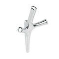 Kodiak Triple Prong Polished Chrome Decorative Wall Hook