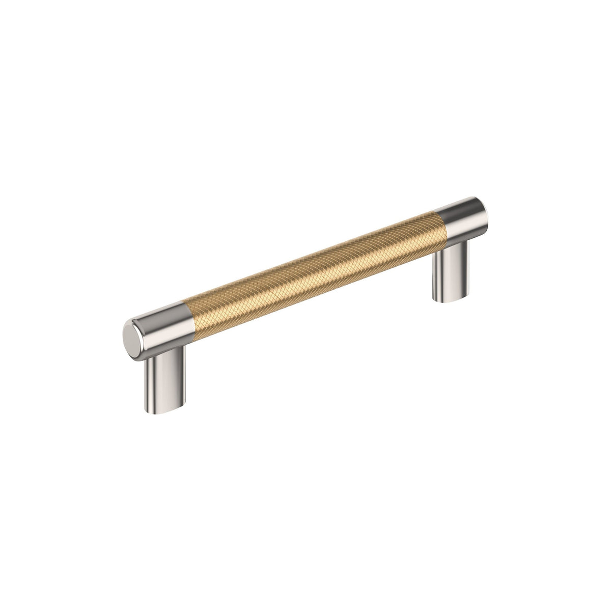 Esquire 65/16 inch (160mm) CentertoCenter Polished Nickel/Champagne Bronze Cabinet Pull