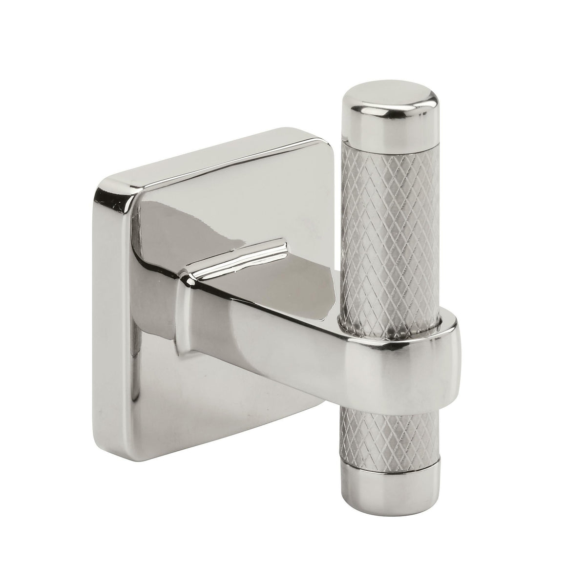 Bronx Contemporary Single Prong Polished Nickel Wall Hook