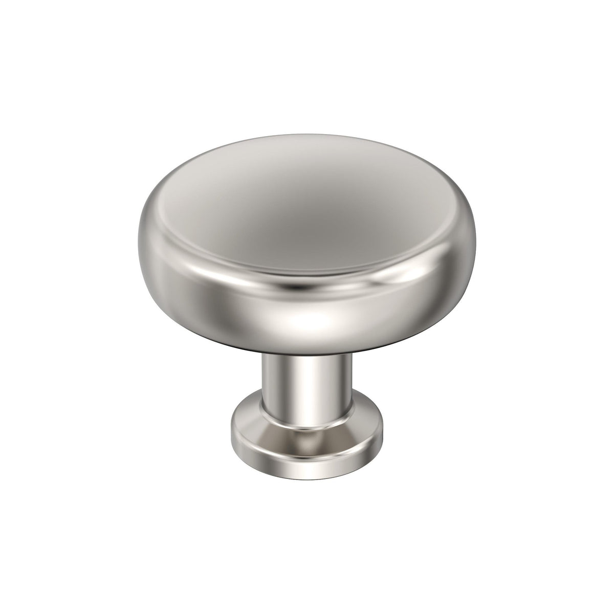 Factor 11/4 inch (32mm) Diameter Polished Nickel Cabinet Knob