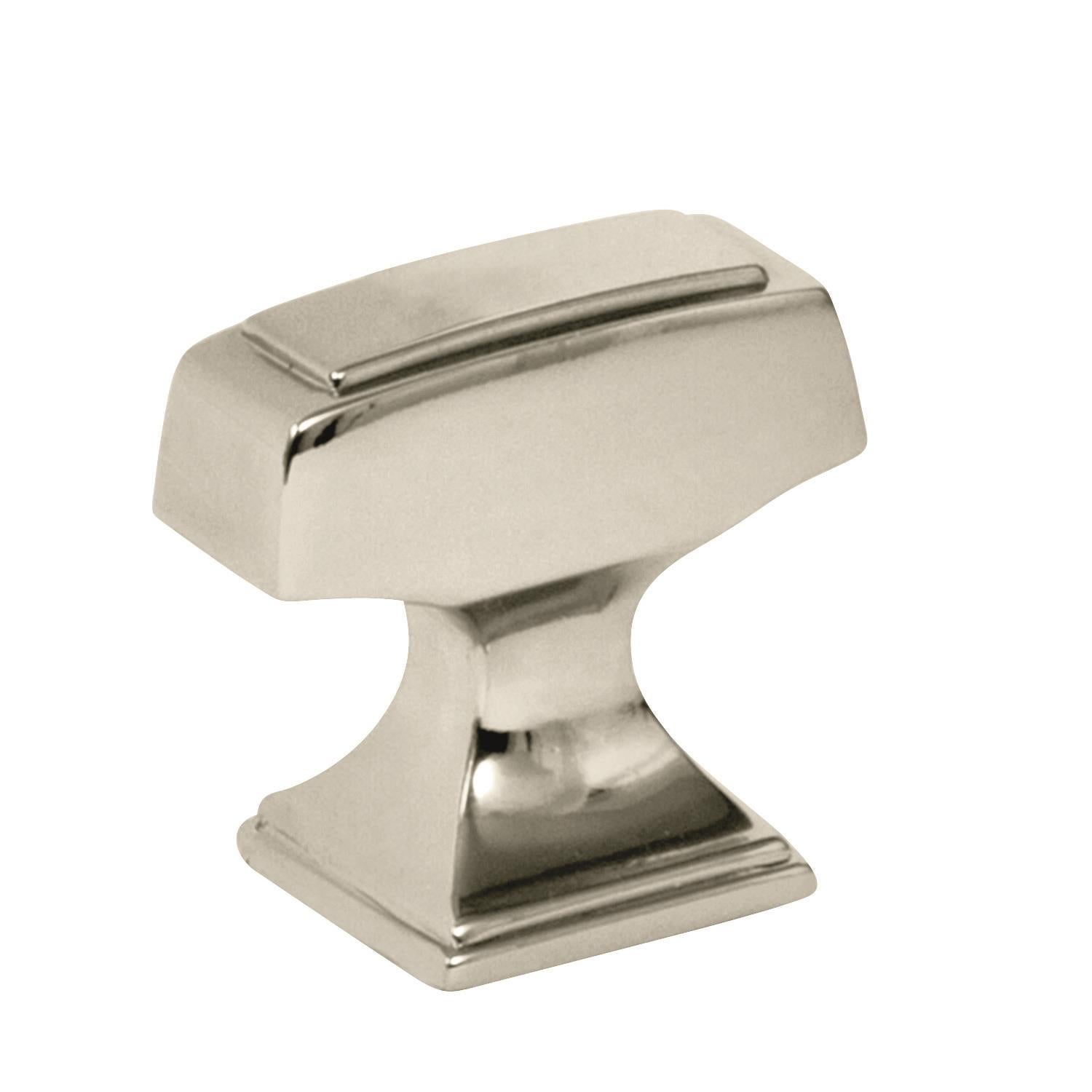 Mulholland 11/4 inch (32mm) Length Polished Nickel Cabinet Knob