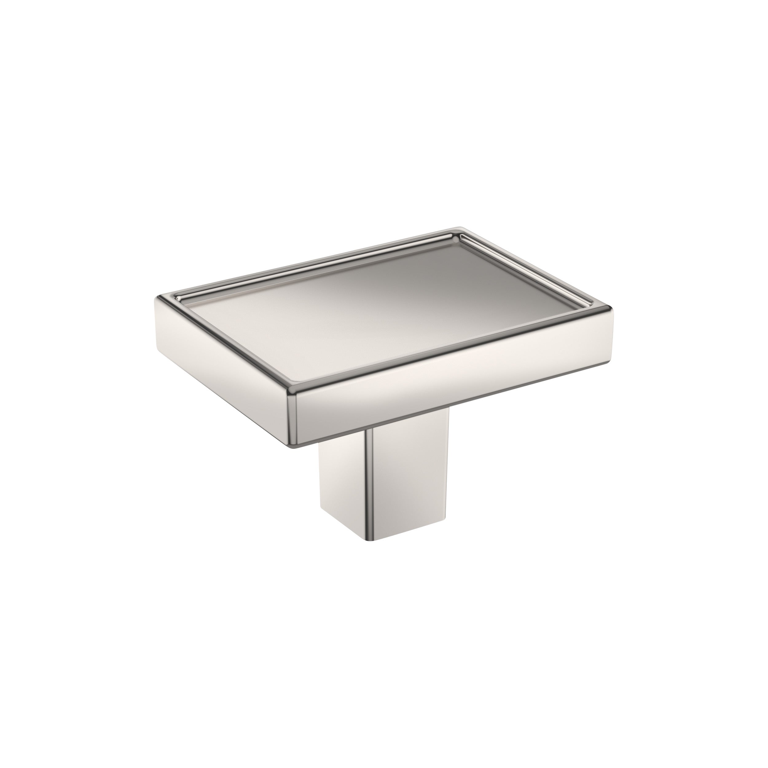 Rockhurst 1-5/8 inch (41mm) Length Polished Nickel Cabinet Knob