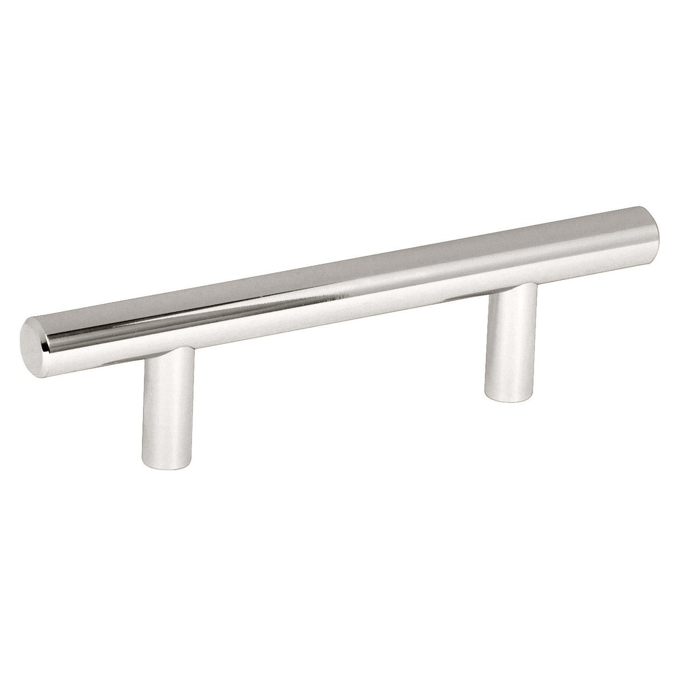 Bar Pulls 3 inch (76mm) CentertoCenter Polished Nickel Cabinet Pull
