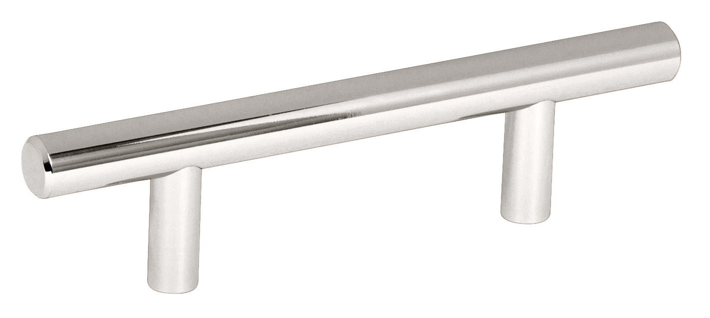 Bar Pulls 3 inch (76mm) CentertoCenter Polished Nickel Cabinet Pull