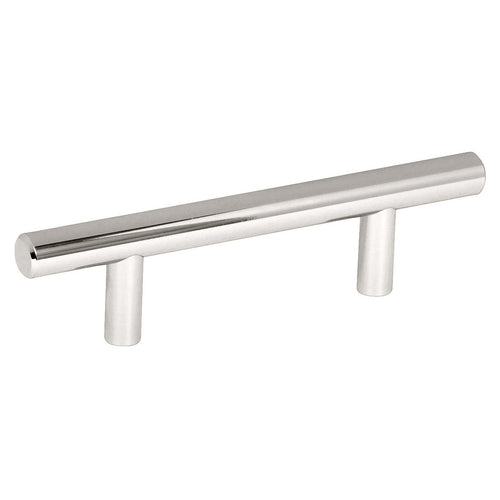 Bar Pulls 3 inch (76mm) CentertoCenter Polished Nickel Cabinet Pull