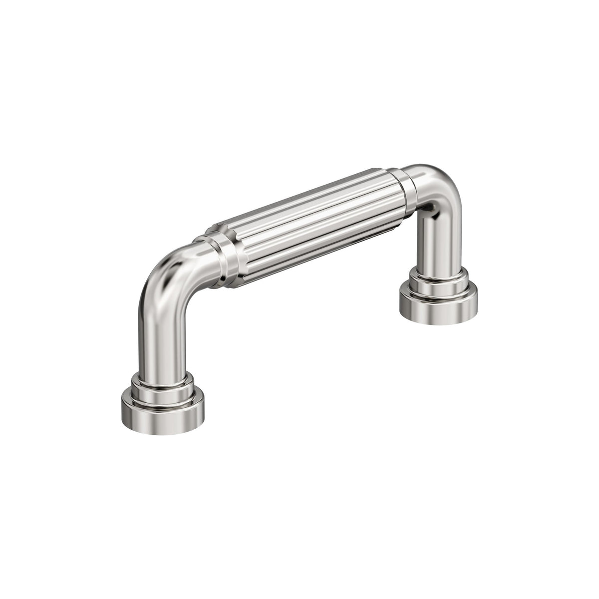 Cowrie 3 inch (76mm) CentertoCenter Polished Nickel Cabinet Pull