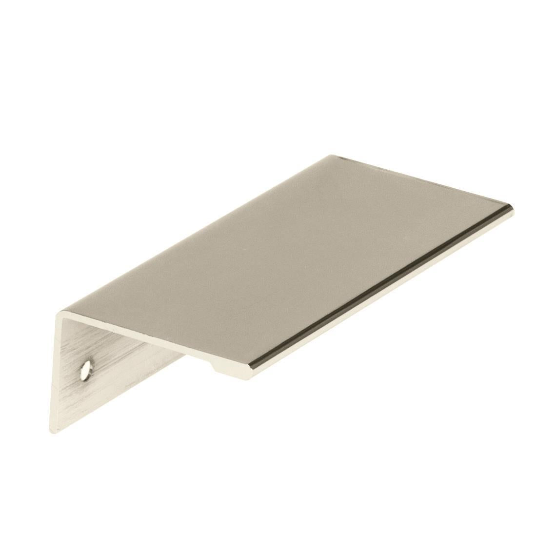 Edge Pulls 3 inch (76mm) CentertoCenter Polished Nickel Cabinet Edge Pull