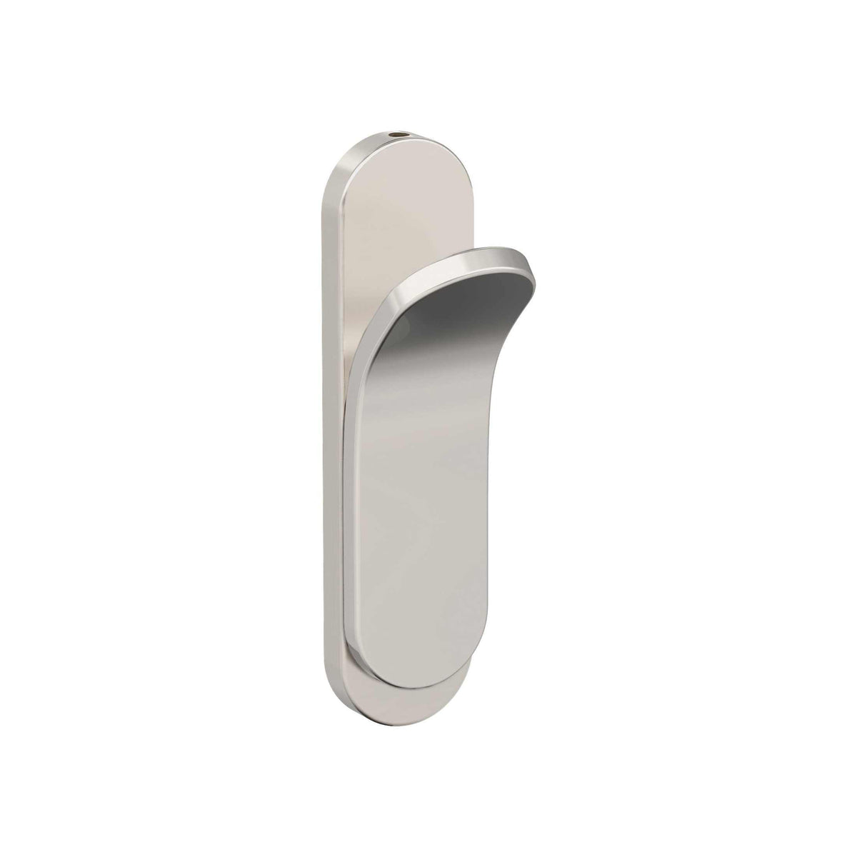 Unison Single Prong Polished Nickel Decorative Wall Hook