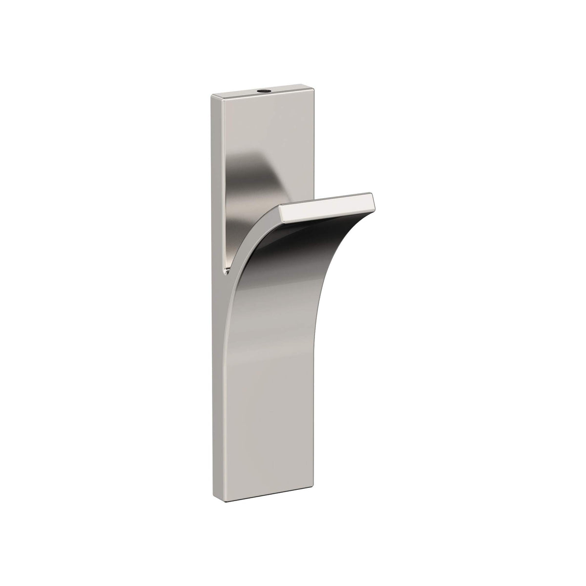 Apex Single Prong Polished Nickel Decorative Wall Hook