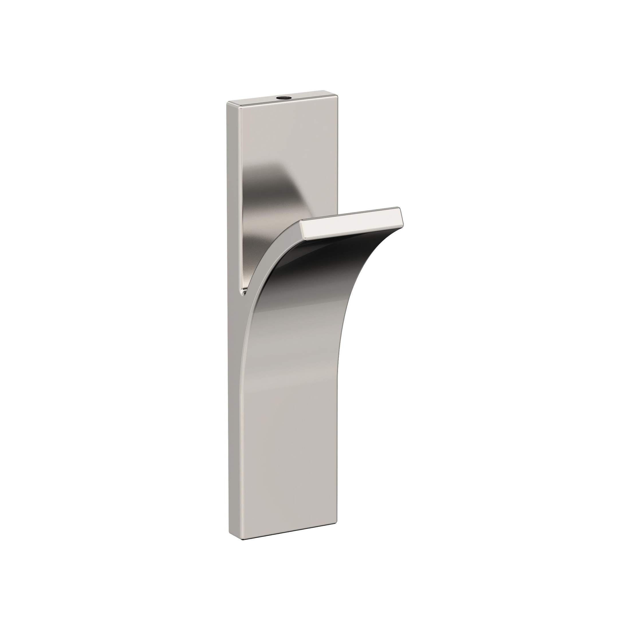 Apex Single Prong Polished Nickel Decorative Wall Hook