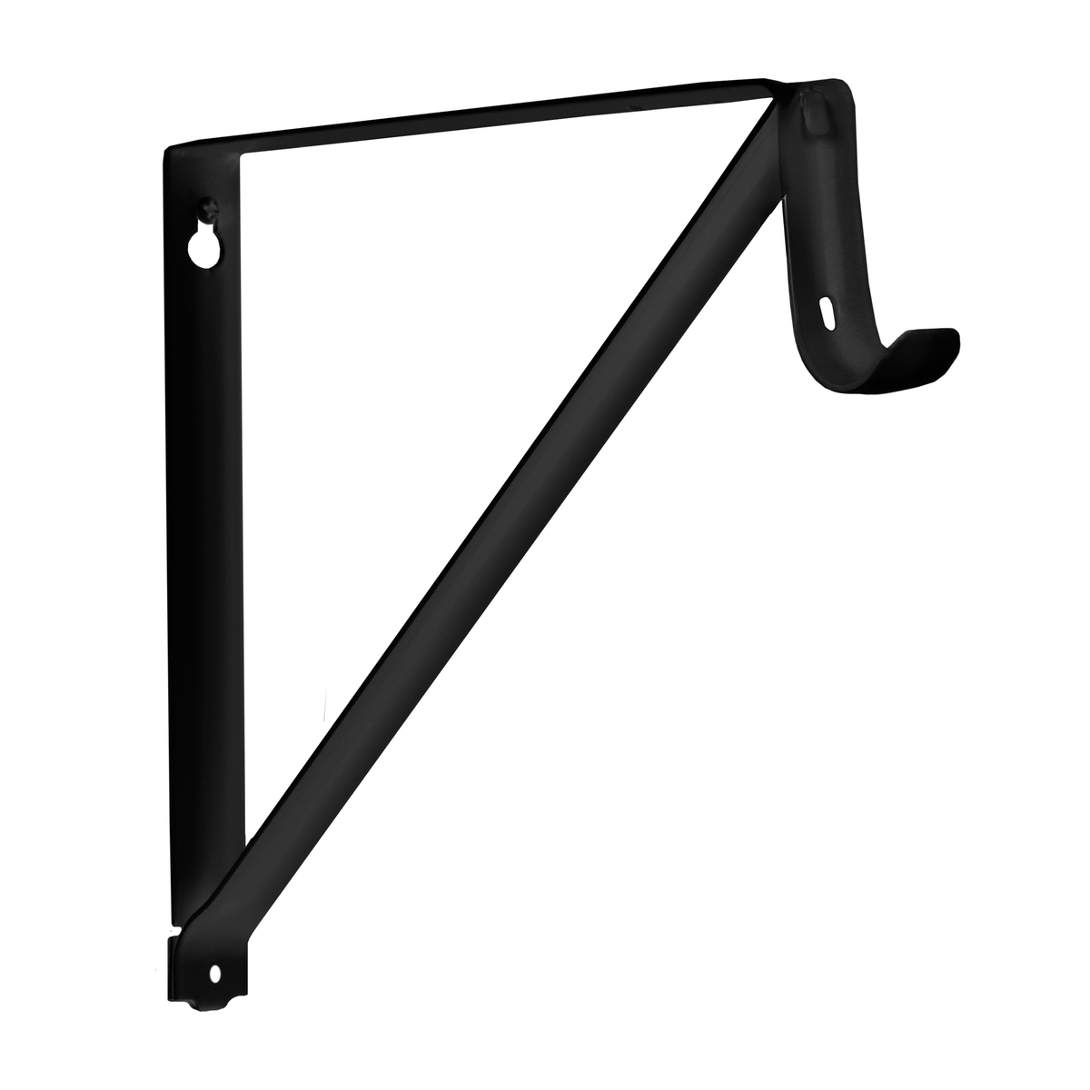 0045 Fixed Shelf and Rod Bracket with 3" Hook