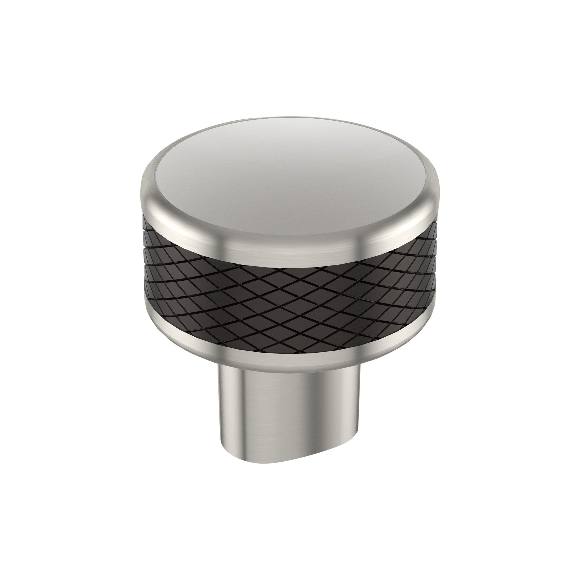 Esquire 11/4 inch (32mm) Diameter Satin Nickel/OilRubbed Bronze Cabinet Knob