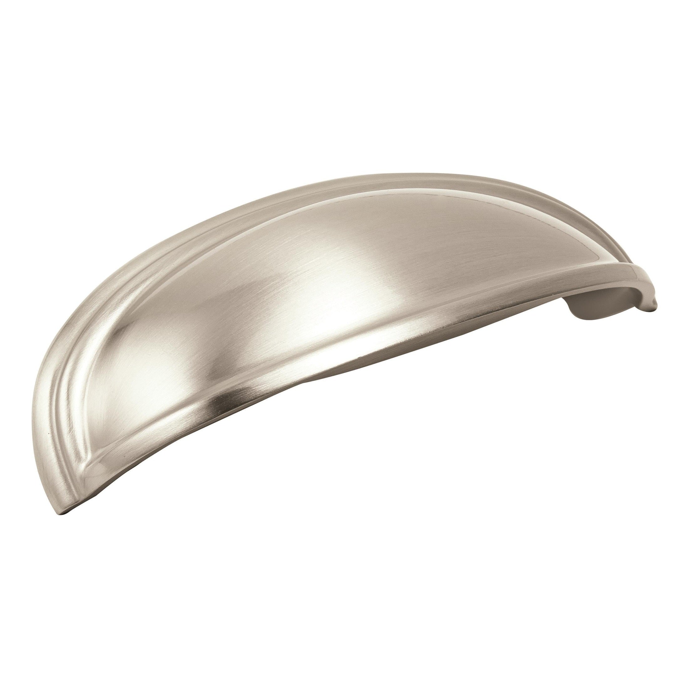 Ashby 3 inch or 4 inch (76mm or 102mm) CentertoCenter Satin Nickel Cabinet Cup Pull
