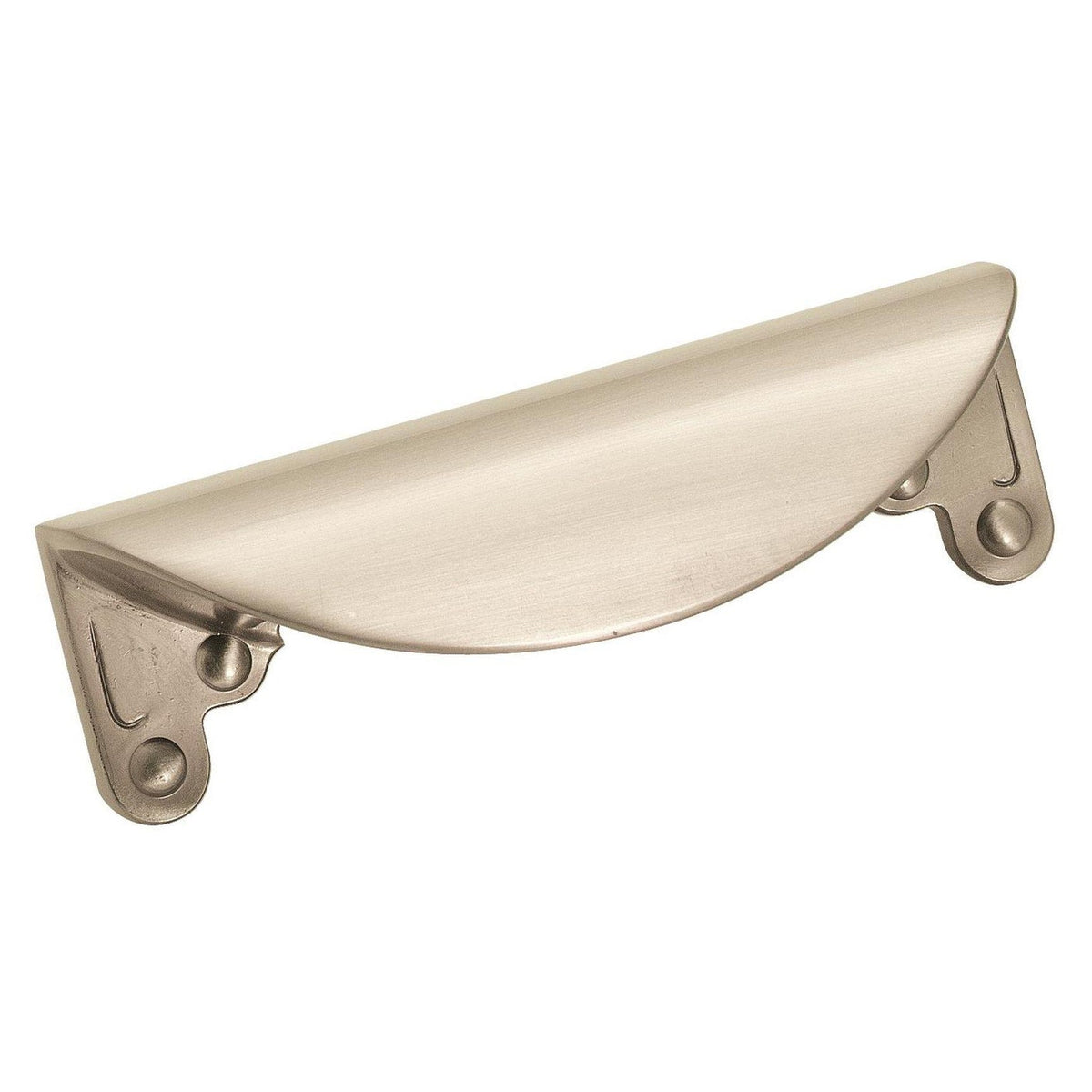 Inspirations 3 inch (76mm) CentertoCenter Satin Nickel Cabinet Cup Pull