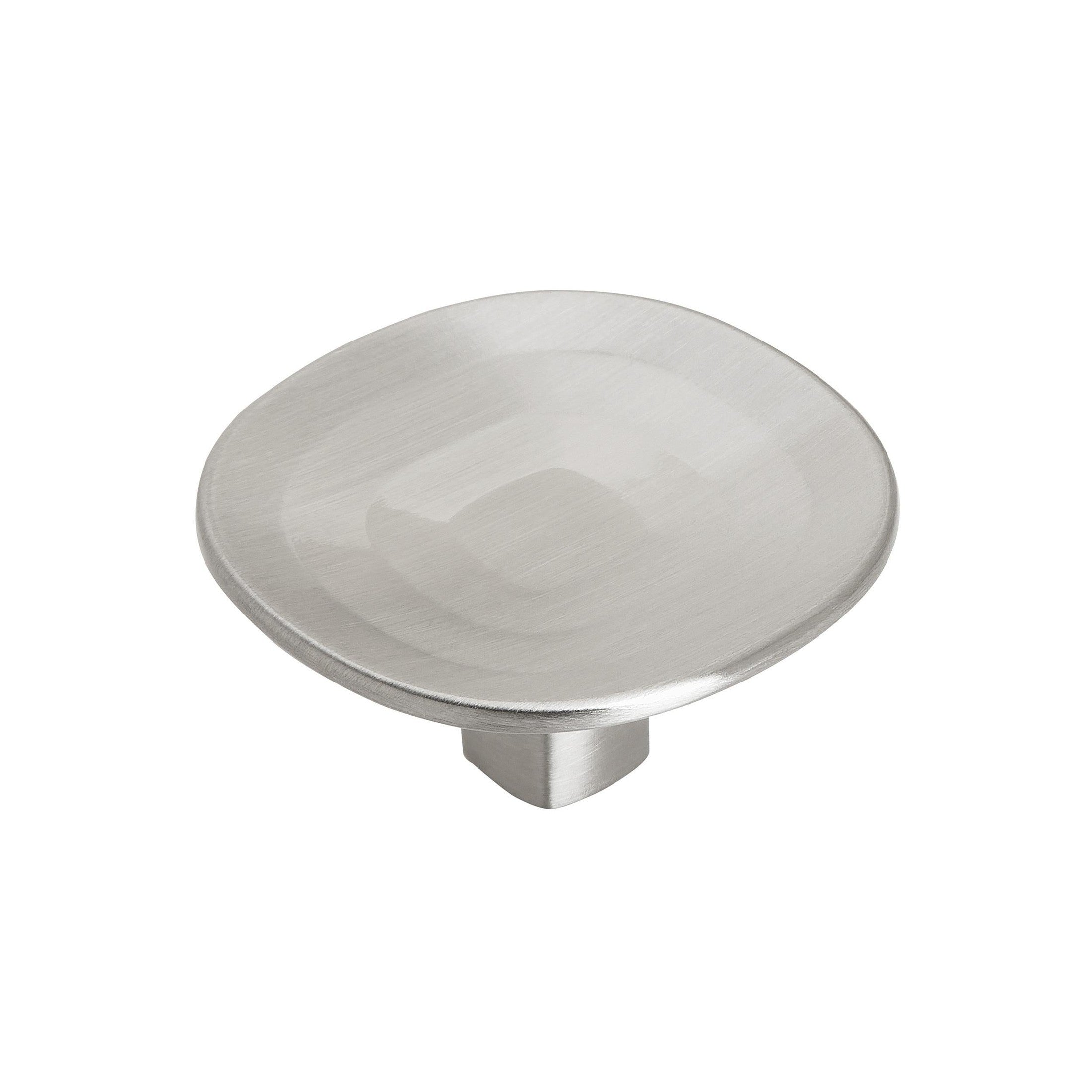 Concentric 19/16 inch (40mm) Diameter Satin Nickel Cabinet Knob
